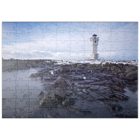 Darstellung des Puzzle Motivs Akranes - Puzzleteile: 100