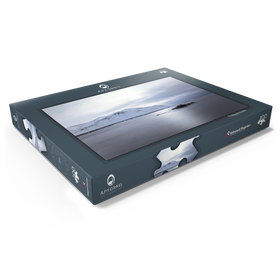 Darstellung des Puzzle Motivs Blick von Borgarnes - Puzzleteile: 100