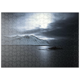 Darstellung des Puzzle Motivs Blick von Borgarnes, Epische Version - Puzzleteile: 200