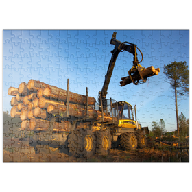 Darstellung des Puzzle-Motivs PONSSE Büffel – Puzzleteile: 200