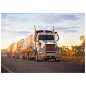 Darstellung des Puzzle-Motivs Road Train – Puzzleteile: 1000
