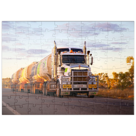 Darstellung des Puzzle Motivs Road Train - Puzzleteile: 100