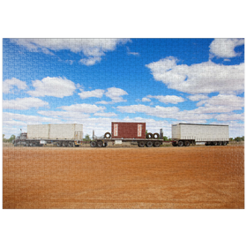 Darstellung des Puzzle-Motivs Road Train – Puzzleteile: 1000