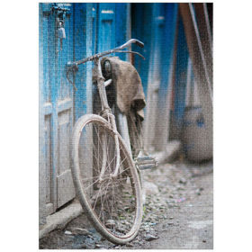 Darstellung des Puzzle Motivs Fahrrad - Puzzleteile: 1000
