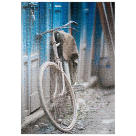 Darstellung des Puzzle-Motivs Fahrrad – Puzzleteile: 500