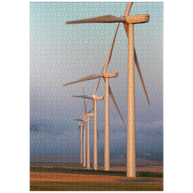 Darstellung des Puzzle Motivs Morgendämmerung im Lauragais - Puzzleteile: 1000