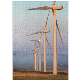 Darstellung des Puzzle Motivs Morgendämmerung im Lauragais - Puzzleteile: 500