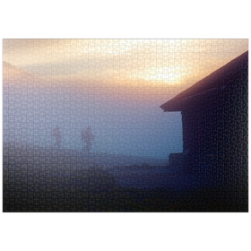 Darstellung des Puzzle-Motivs Hinunter ins Tal – Puzzleteile: 1000