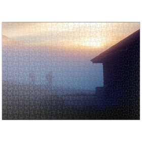 Darstellung des Puzzle Motivs Hinunter ins Tal - Puzzleteile: 500