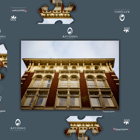 Amsterdam facade 500 Puzzle Schachtel 3D Modell