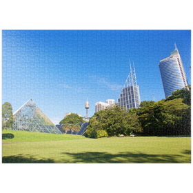Darstellung des Puzzle-Motivs Die Botanischen Gärten von Sydney – Puzzleteile: 1000