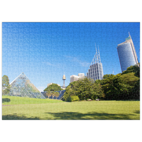 Darstellung des Puzzle Motivs Die Botanischen Gärten von Sydney - Puzzleteile: 500