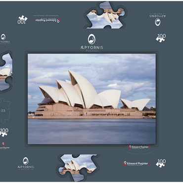 Sydney Opera House 100 Puzzle Schachtel 3D Modell