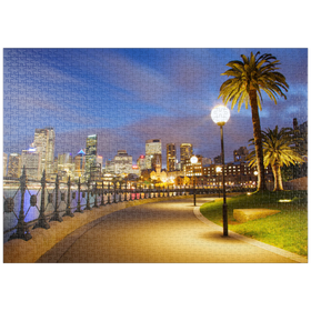Darstellung des Puzzle-Motivs Sydney's evening – Puzzleteile: 1000
