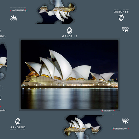 Sydney Opera House 1000 Puzzle Schachtel 3D Modell