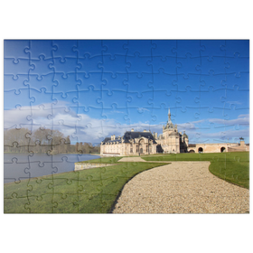 Darstellung des Puzzle Motivs Chantilly Castel - Puzzleteile: 100