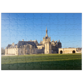 Darstellung des Puzzle Motivs Chantilly Castel - Puzzleteile: 100