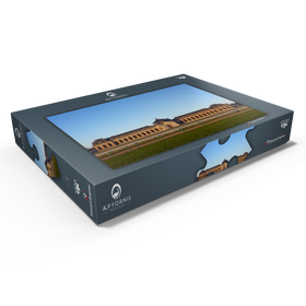 Darstellung des Puzzle Motivs Gebäude der Pferderennbahn Chantilly Castel - Puzzleteile: 1000