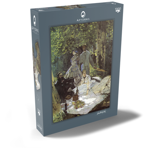 Claude Monet's Luncheon on the Grass (1865–1866) 1000 Puzzle Schachtel Ansicht2