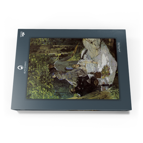 Claude Monet's Luncheon on the Grass (1865–1866) 1000 Puzzle Schachtel Ansicht3