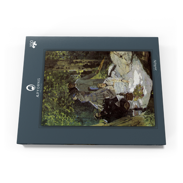 Claude Monet's Luncheon on the Grass (1865–1866) 100 Puzzle Schachtel Ansicht3