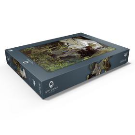 Alternative Darstellung des Puzzle-Motivs Claude Monet's Luncheon on the Grass (1865-1866) – Puzzleteile: 500
