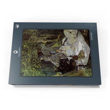Claude Monet's Luncheon on the Grass (1865–1866) 500 Puzzle Schachtel Ansicht3