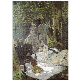 Darstellung des Puzzle-Motivs Claude Monet's Luncheon on the Grass (1865-1866) – Puzzleteile: 500