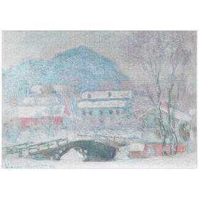 Darstellung des Puzzle-Motivs Sandvika, Norway (1895) by Claude Monet – Puzzleteile: 1000