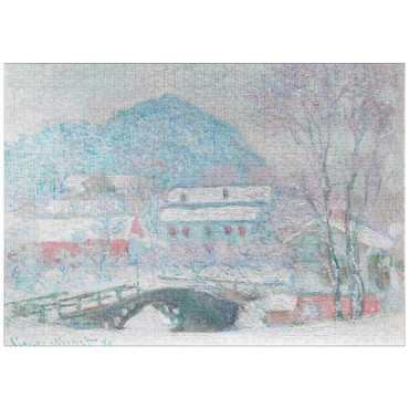 puzzleplate Sandvika, Norway (1895) by Claude Monet 1000 Puzzle