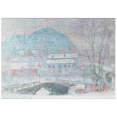 puzzleplate Sandvika, Norway (1895) by Claude Monet 100 Puzzle