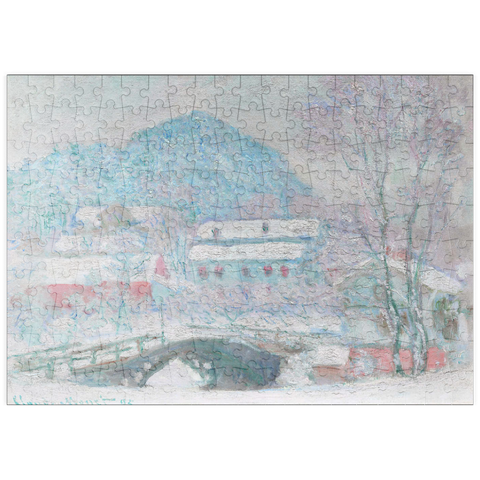 puzzleplate Sandvika, Norway (1895) by Claude Monet 200 Puzzle