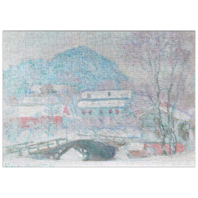 Darstellung des Puzzle Motivs Sandvika, Norway (1895) by Claude Monet - Puzzleteile: 500