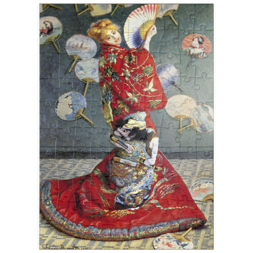 puzzleplate Claude Monet's Camille Monet In Japanese Costume (1876) 100 Puzzle