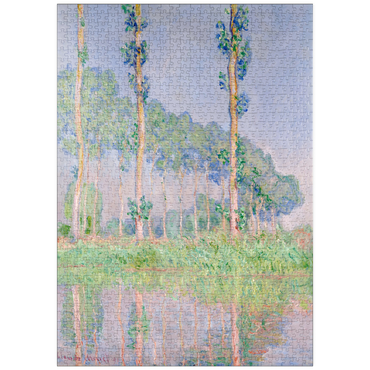 puzzleplate Claude Monet's Poplars, Pink Effect (1891) 1000 Puzzle