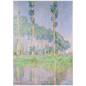 Darstellung des Puzzle Motivs Claude Monet's Poplars, Pink Effect (1891) - Puzzleteile: 1000