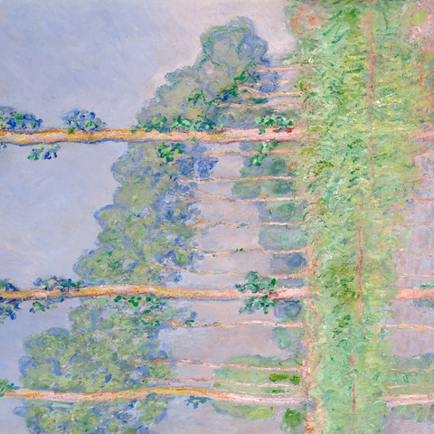Claude Monet's Poplars, Pink Effect (1891) 1000 Puzzle 3D Modell