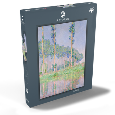 Claude Monet's Poplars, Pink Effect (1891) 100 Puzzle Schachtel Ansicht2