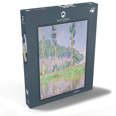 Claude Monet's Poplars, Pink Effect (1891) 100 Puzzle Schachtel Ansicht2