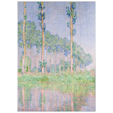 puzzleplate Claude Monet's Poplars, Pink Effect (1891) 100 Puzzle