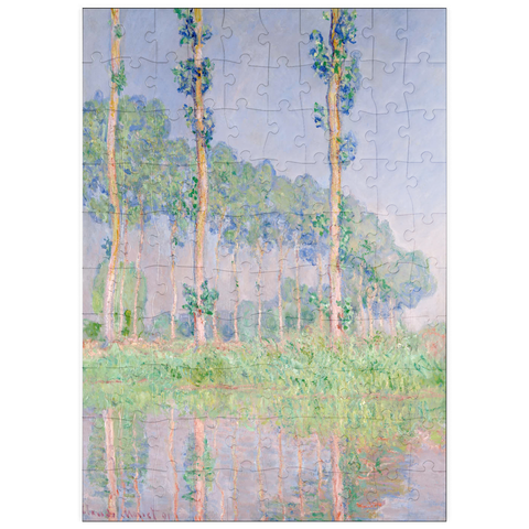 puzzleplate Claude Monet's Poplars, Pink Effect (1891) 100 Puzzle