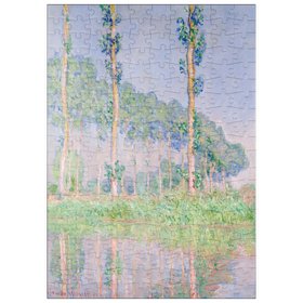 Darstellung des Puzzle-Motivs Claude Monet's Poplars, Pink Effect (1891) – Puzzleteile: 200