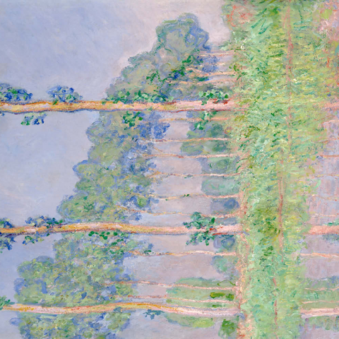 Claude Monet's Poplars, Pink Effect (1891) 200 Puzzle 3D Modell