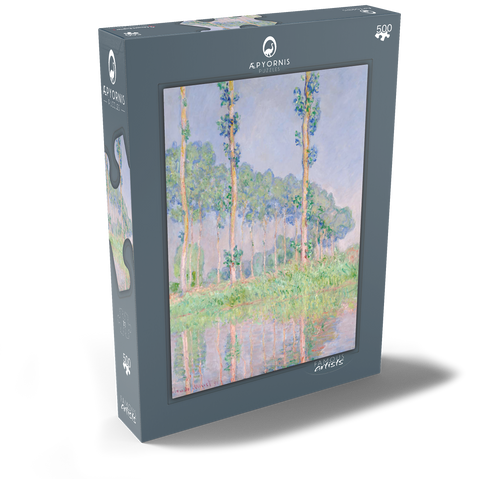 Claude Monet's Poplars, Pink Effect (1891) 500 Puzzle Schachtel Ansicht2