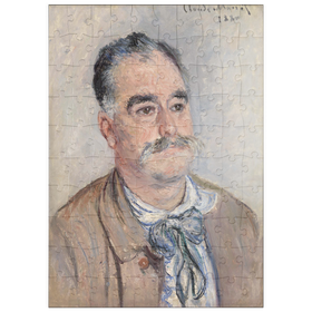 Darstellung des Puzzle Motivs Portrait of Monsieur Coquette, Father (1880) by Claude Monet - Puzzleteile: 100
