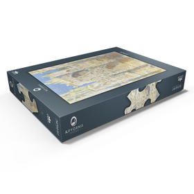 Darstellung des Puzzle Motivs Rouen Cathedral, West Façade, Sunlight (1894) by Claude Monet - Puzzleteile: 1000