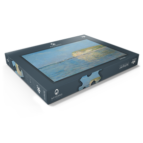 Darstellung des Puzzle Motivs Low Tide at Pourville, near Dieppe (1882) by Claude Monet - Puzzleteile: 200