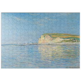 Darstellung des Puzzle Motivs Low Tide at Pourville, near Dieppe (1882) by Claude Monet - Puzzleteile: 200