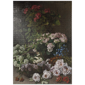 Darstellung des Puzzle Motivs Spring Flowers (1864) by Claude Monet - Puzzleteile: 1000