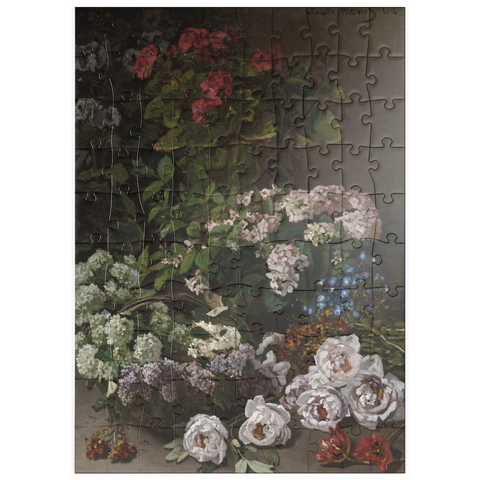 puzzleplate Spring Flowers (1864) by Claude Monet 100 Puzzle